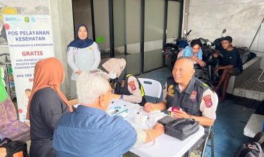 Jasa Raharja Sumbar Gelar Pemeriksaan Kesehatan Gratis di PO Bus NPM